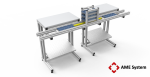 custom designed aluminium t-slot extrusion workbench pod with conveyor