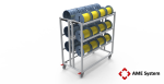 custom designed aluminium t-slot extrusion spindle trolley