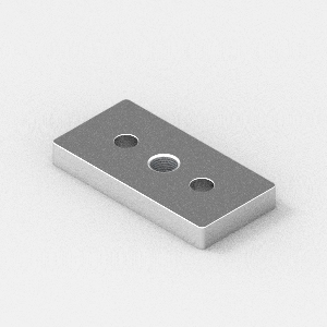 foot plate to suit 40x80 extrusion